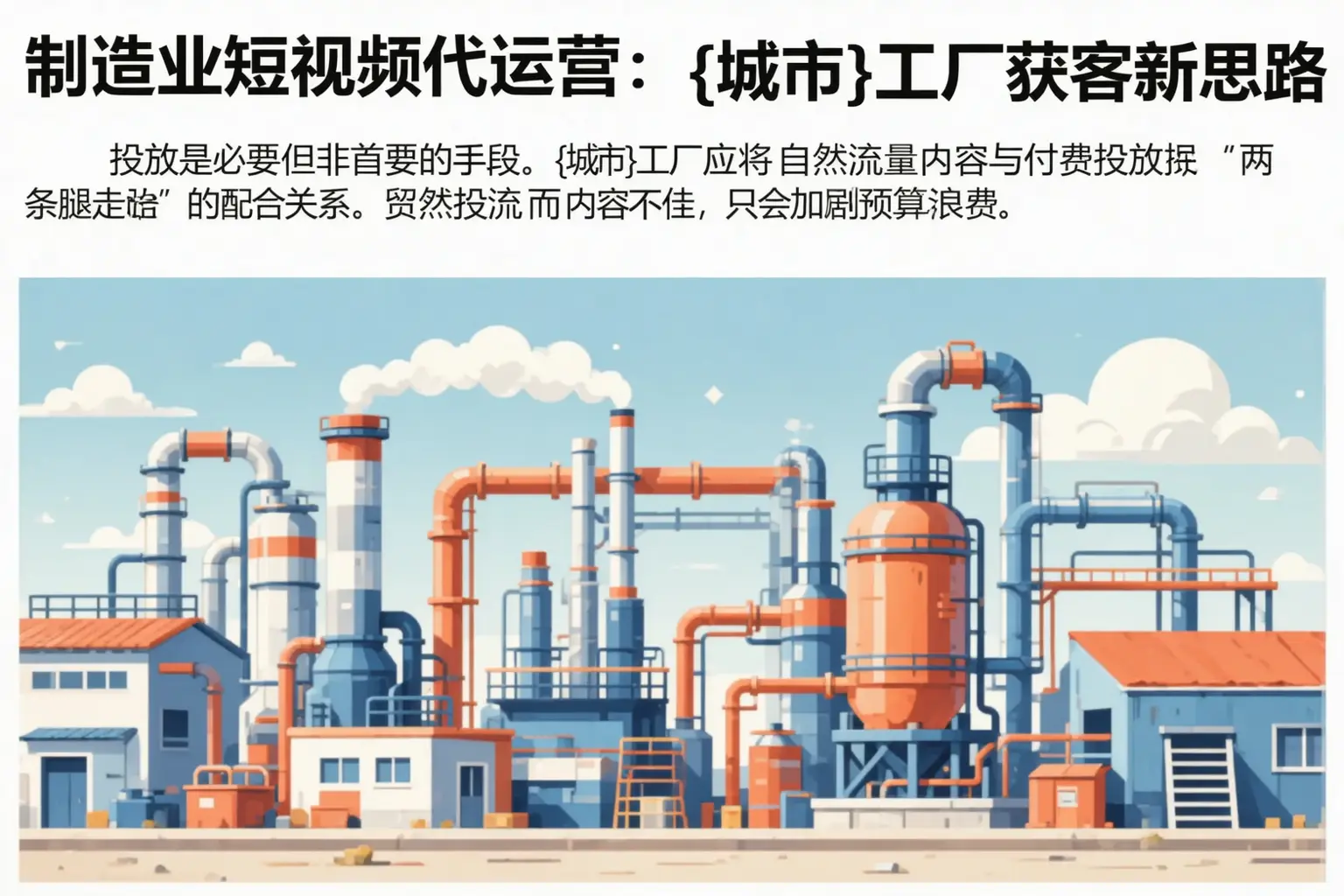 制造业短视频代运营:铁山工厂获客新思路